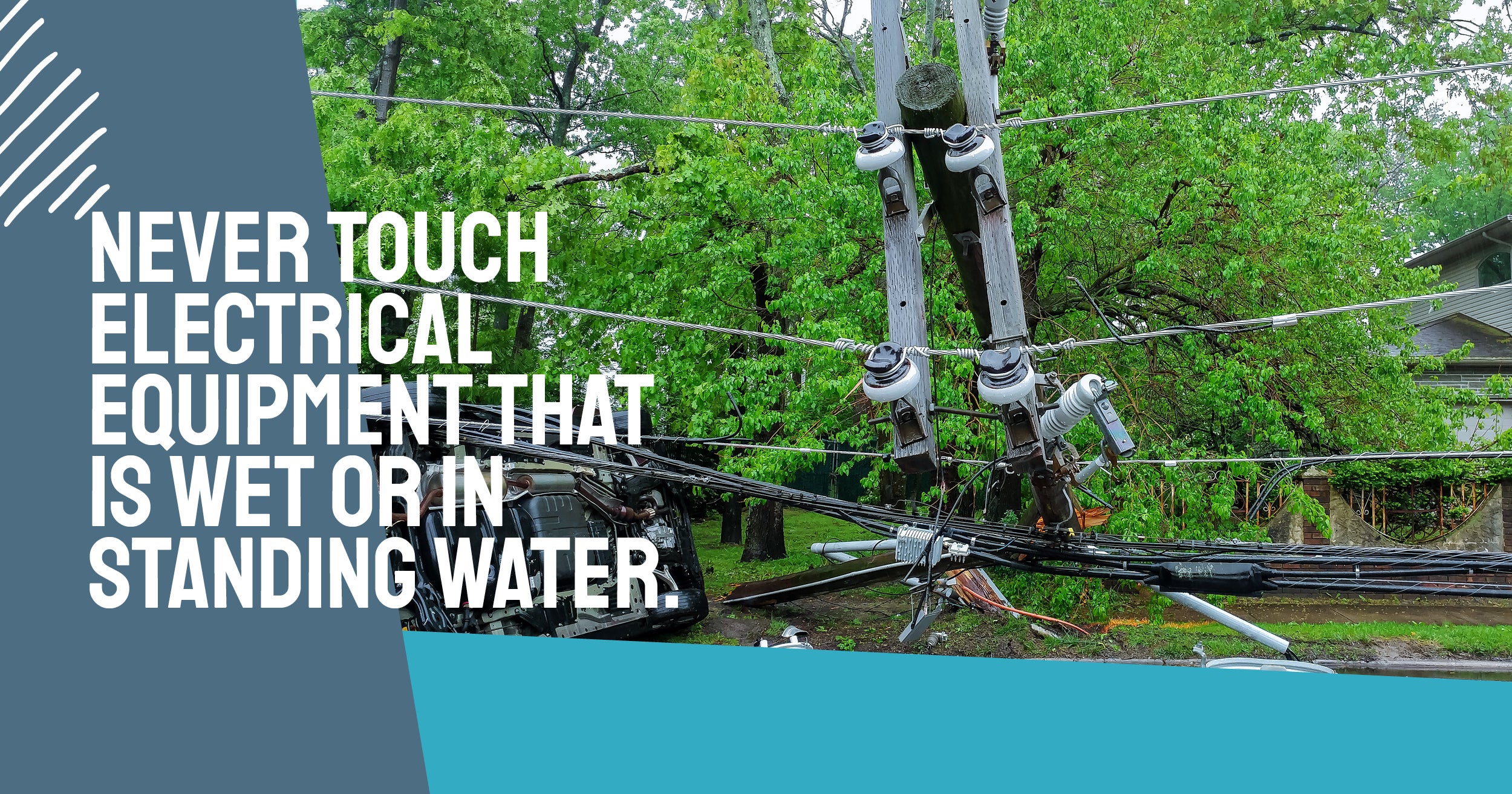 Avoid Wet Electrical Equipment