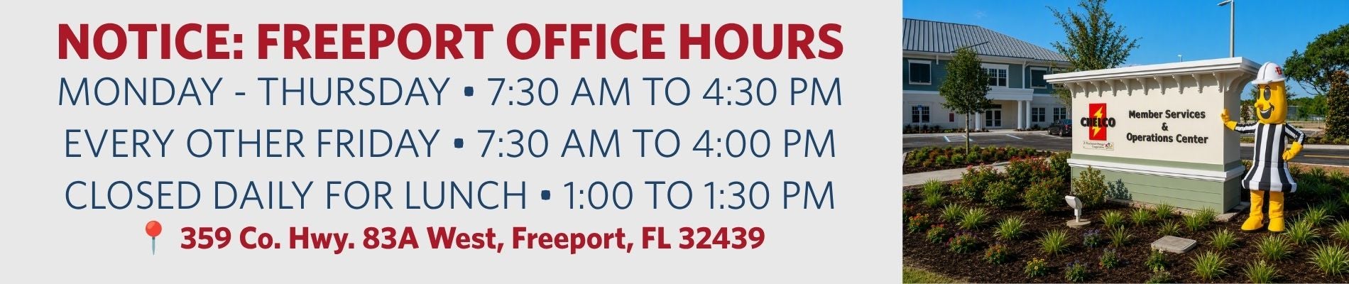 Freeport Office Hours