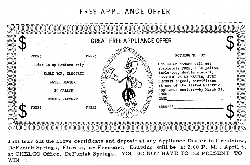 Free Appliance Offer (Pole to Pole)