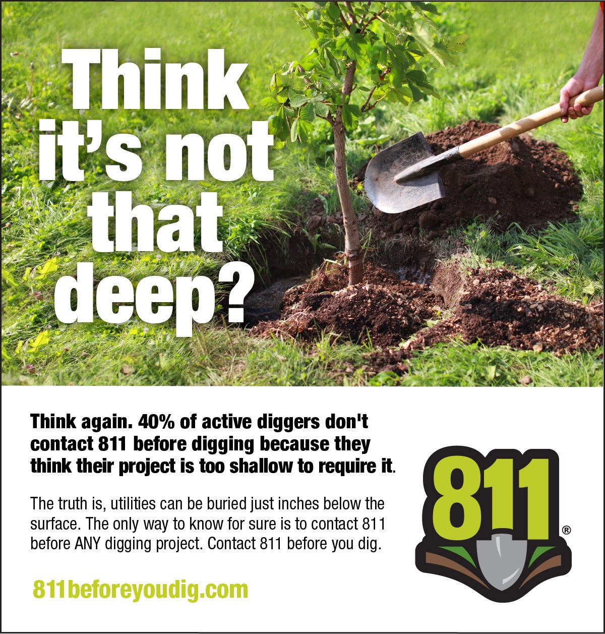 Call 811 Before You Dig