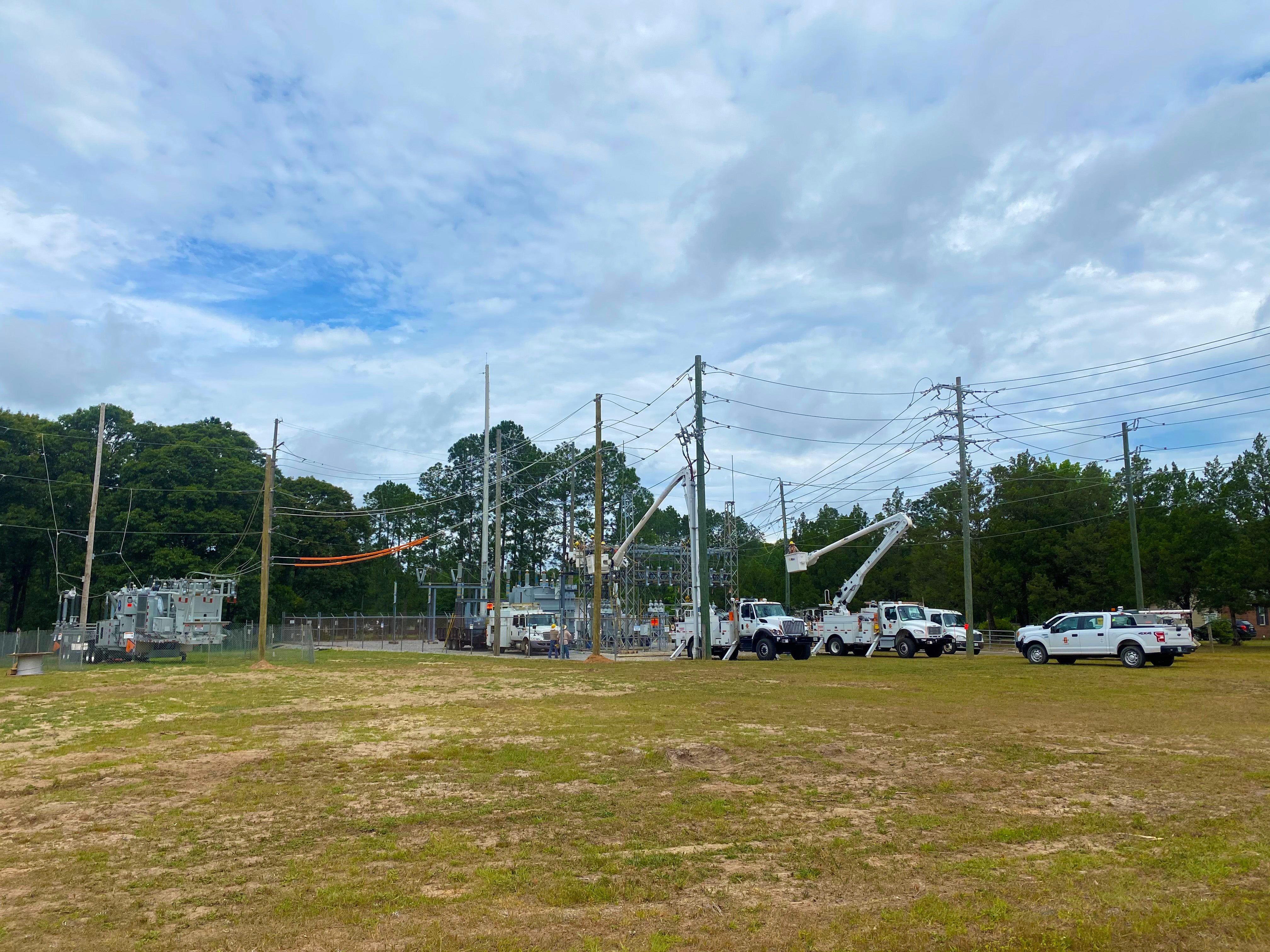 CHELCO Brings Mobile Substation to Support Auburn Upgrades